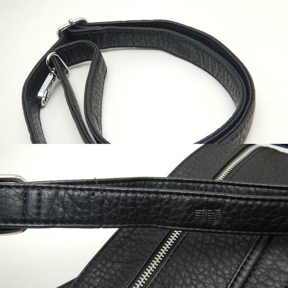 Guscio Shoulder Bag Synthetic Leather Black - Picture 8 of 8